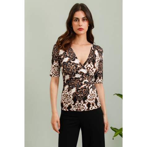 LISA PLAIN 3/4 SLEEVES TOP