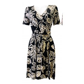 DRESS ALIZEE SHORT SLEEVE BW